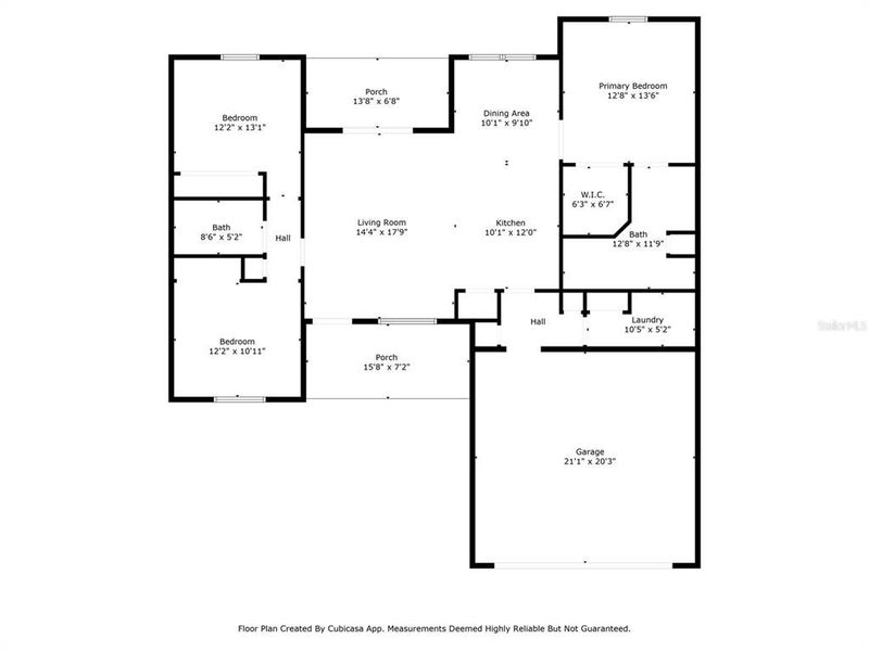 2D floor plan layout of this home in , Citrus Springs, FL (Image 3).