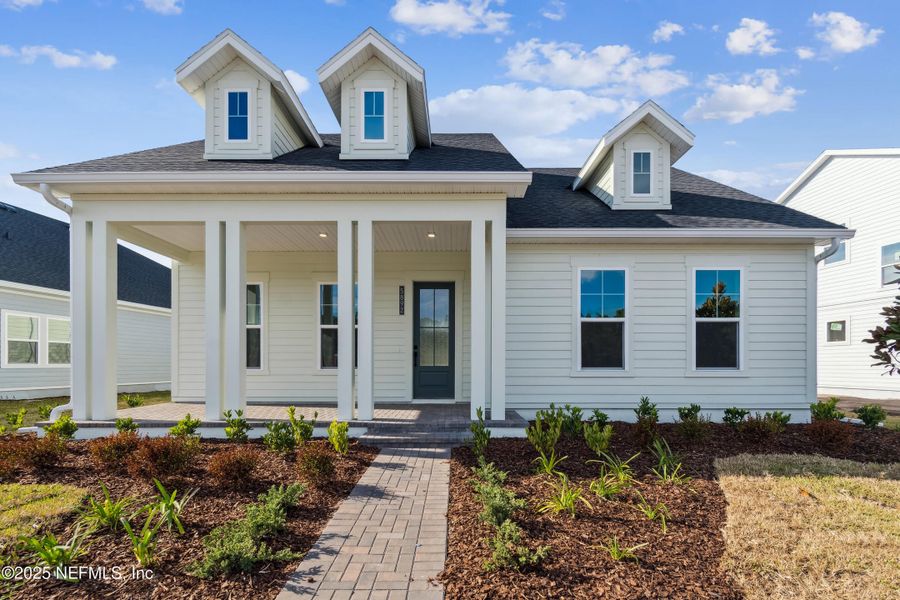 Front exterior of a new home in , Jacksonville, FL, highlighting curb appeal (Image 1). Front exterior of a new home in , Jacksonville, FL, highlighting curb appeal (Image 1).