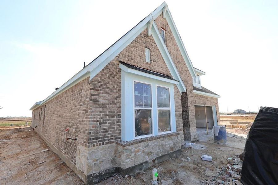 In-progress construction of a new home in The Grand Prairie 50’, Hockley, TX (Image 6).