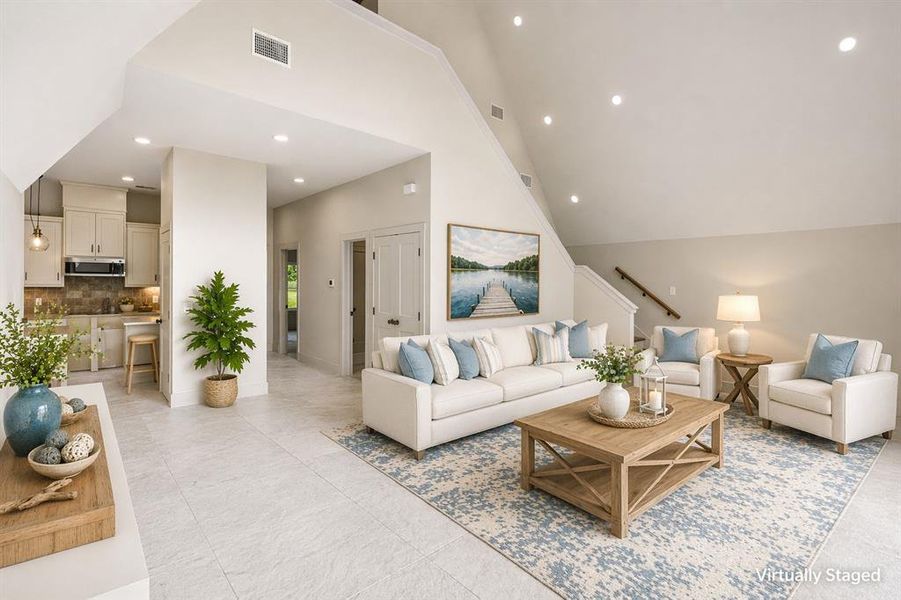 Furnished interior view inside a new home in , Mineola (Image 6).