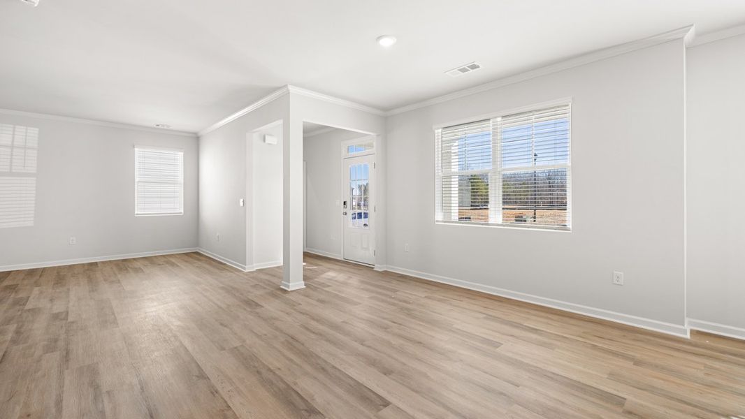 Representative unfurnished interior of a home built from the Carroll ll by D.R. Horton in Braselton Village, Braselton (Image 10).