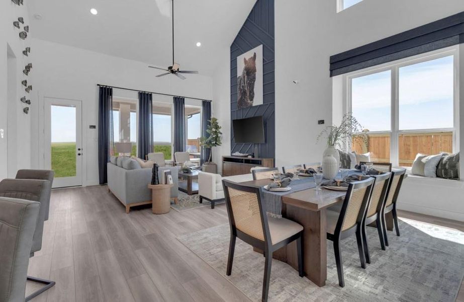 Dining nook/ family room representative Dining nook/ family room representative