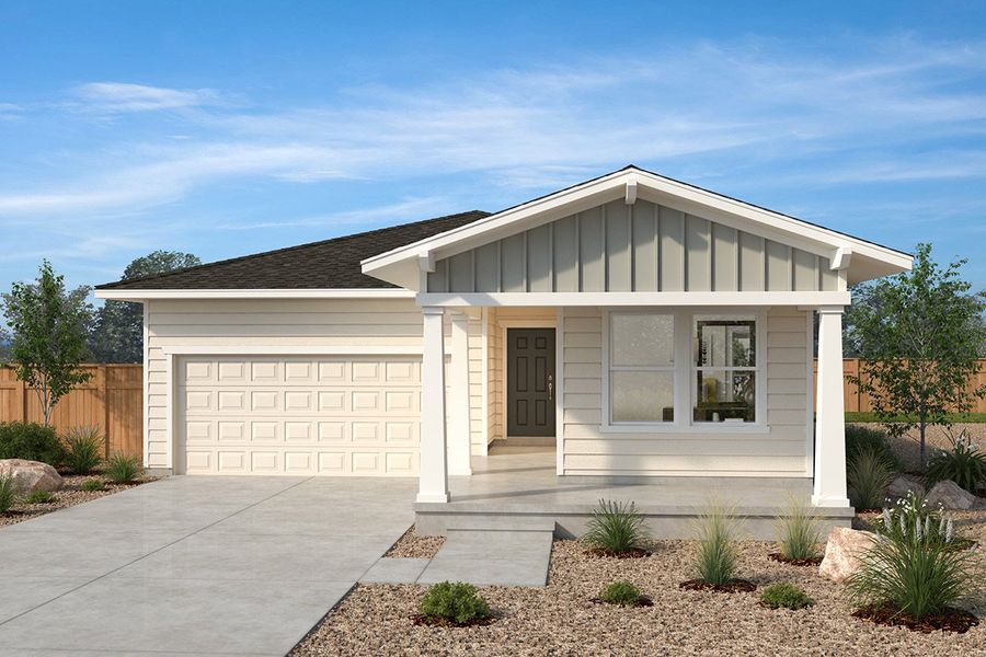 Front exterior of a home in the Bennett Crossing Classic community, located in Bennett, CO (Image 9).