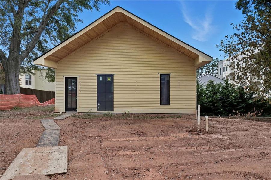 Exterior details and patio area of a home in , Atlanta (Image 2).