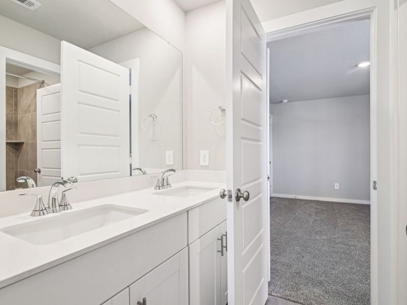 Furnished interior view inside a new home in Sanford Farms - Premier Series, Waller (Image 11).