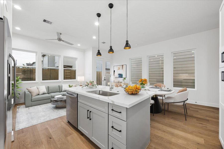 Furnished interior view inside a new home in , Houston (Image 11).
