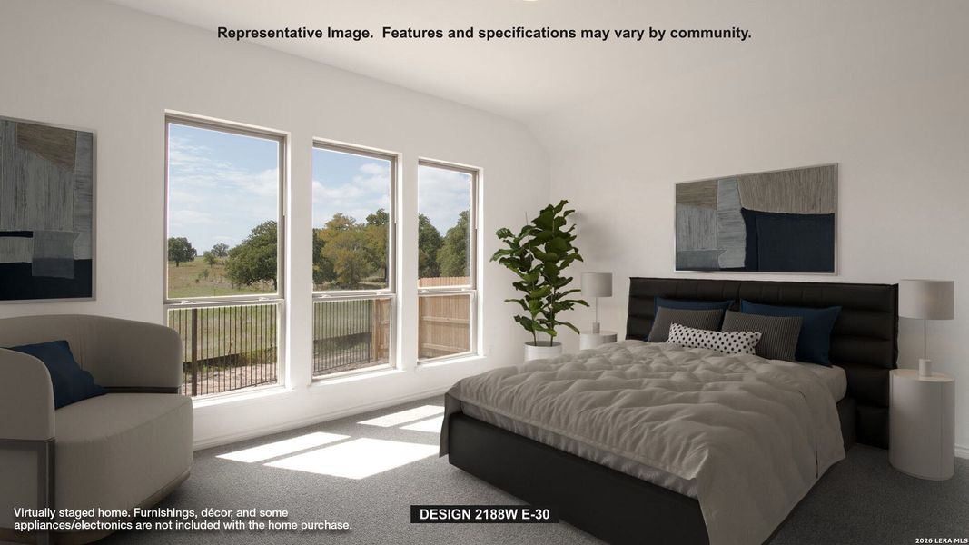 Furnished interior view inside a new home in Arcadia Ridge, San Antonio (Image 4).