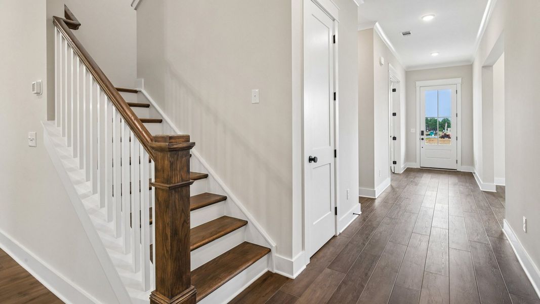 Front entry with access to staircase Front entry with access to staircase