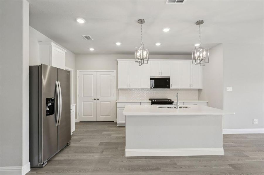 Furnished interior view inside a new home in Simpson Crossing - Spring Series, McKinney (Image 8).
