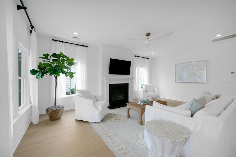 Furnished interior view inside a new home in Horizons at Carnes Crossroads | 55+, Summerville (Image 2).