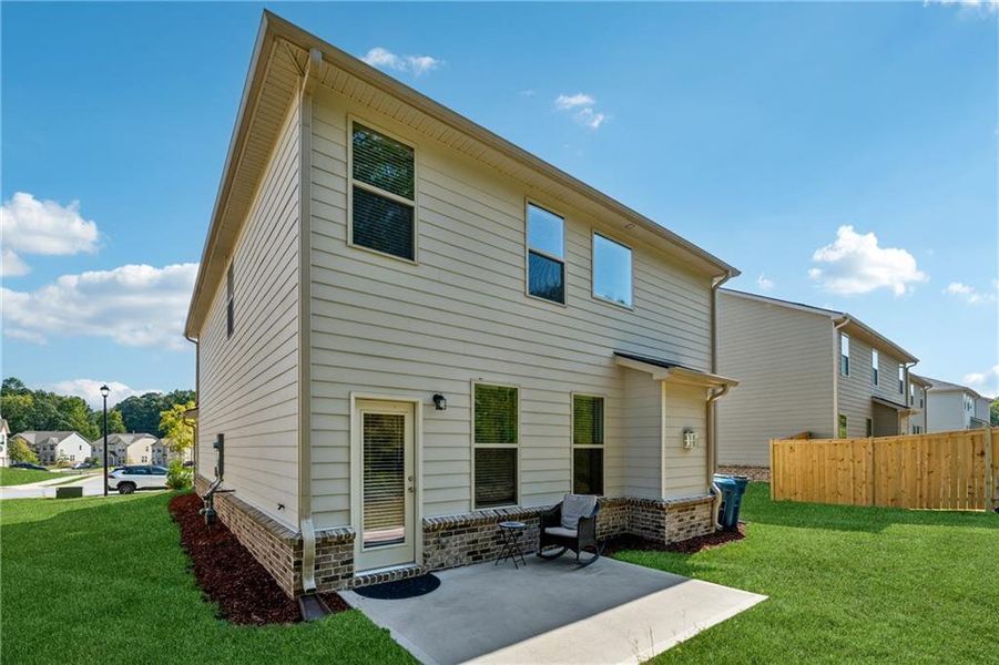 Exterior details and patio area of a home in Bracknell, Loganville (Image 2). Exterior details and patio area of a home in Bracknell, Loganville (Image 2).