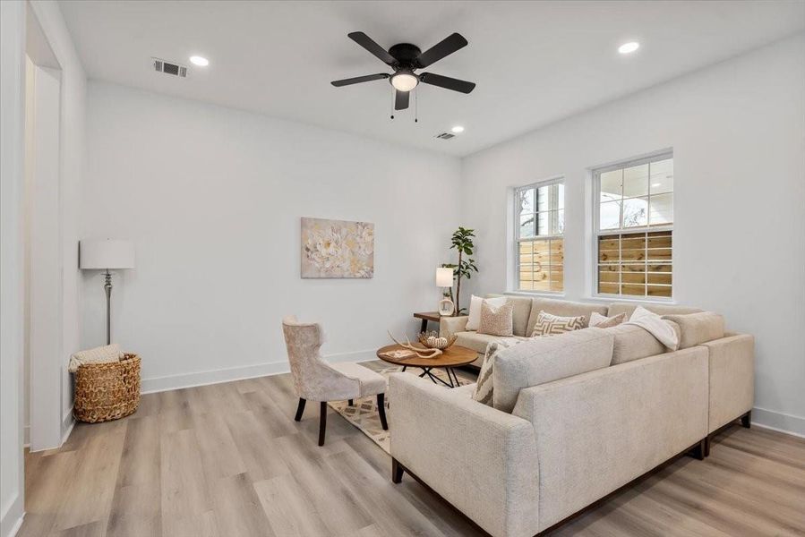 Furnished interior view inside a new home in , Houston (Image 27).