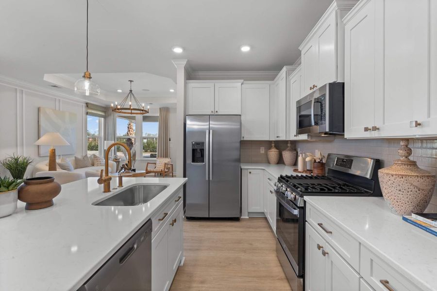 Representative furnished interior of a home built from the The Sunflower by Chesapeake Homes in Coastal Club of the Carolinas, Calabash (Image 7).
