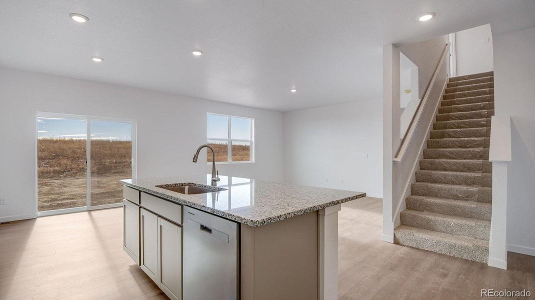 Furnished interior view inside a new home in Settlers Crossing, Commerce City (Image 14).