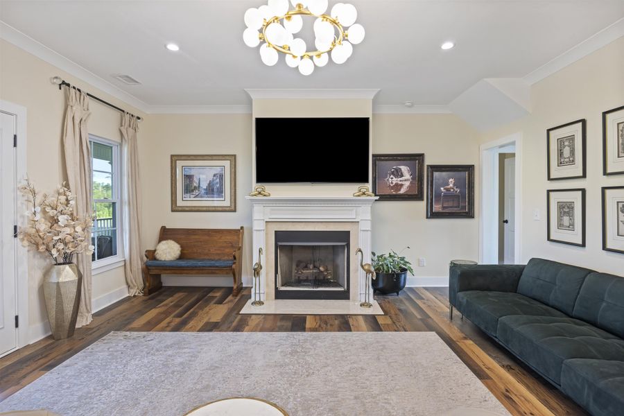 Furnished interior view inside a new home in , Meggett (Image 9).