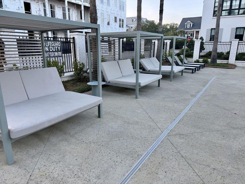 Exterior details and patio area of a home in , Charleston (Image 29).