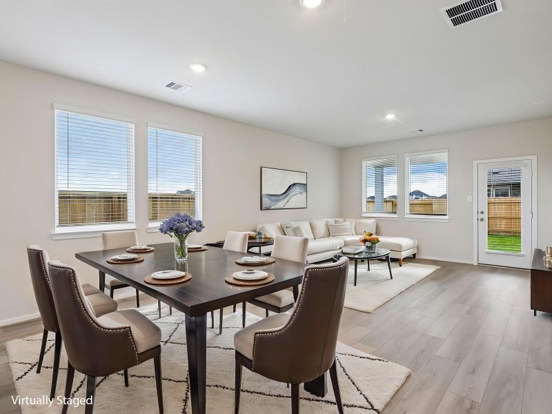 Furnished interior view inside a new home in Riviera Pines - Traditional Series, Huffman (Image 5).