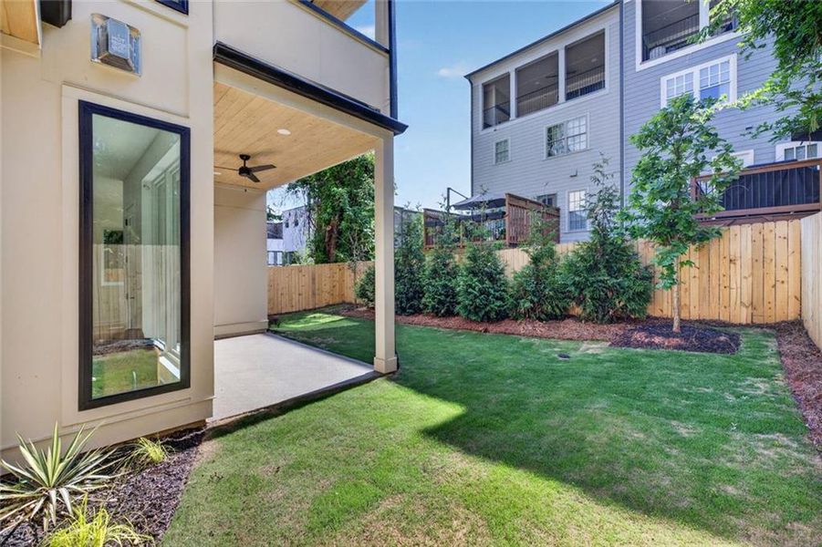 Exterior details and patio area of a home in , Atlanta (Image 29). Exterior details and patio area of a home in , Atlanta (Image 29).