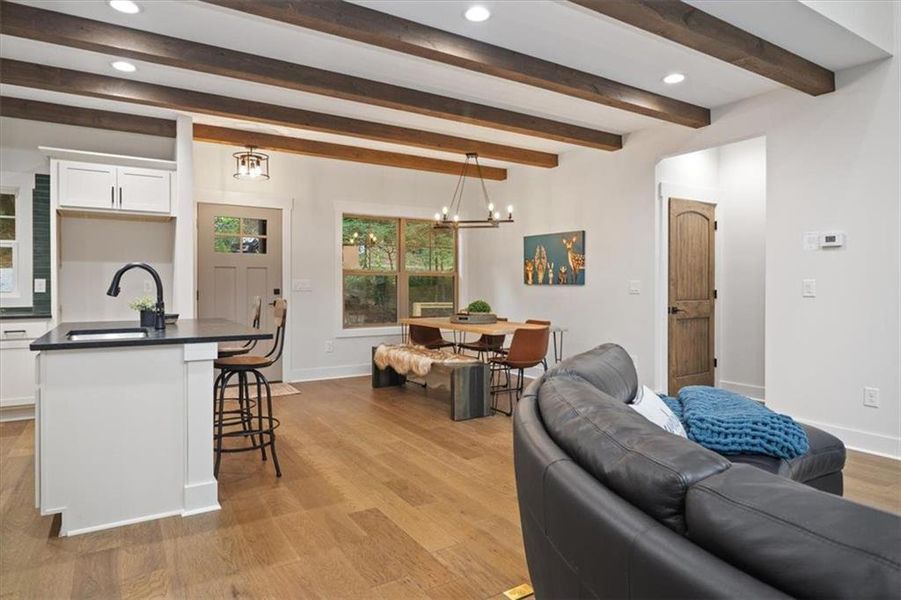 Furnished interior view inside a new home in , Ellijay (Image 10).