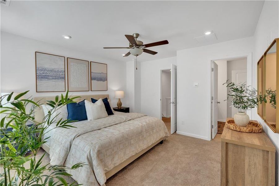 Furnished interior view inside a new home in Village Green, Adairsville (Image 12).
