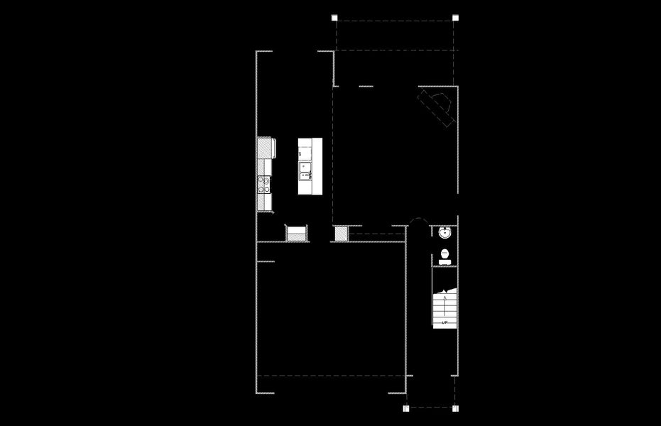 2D floor plan layout for the Tybee by Designer Homes of Georgia in Austin Heights, North Augusta, SC (Image 3).