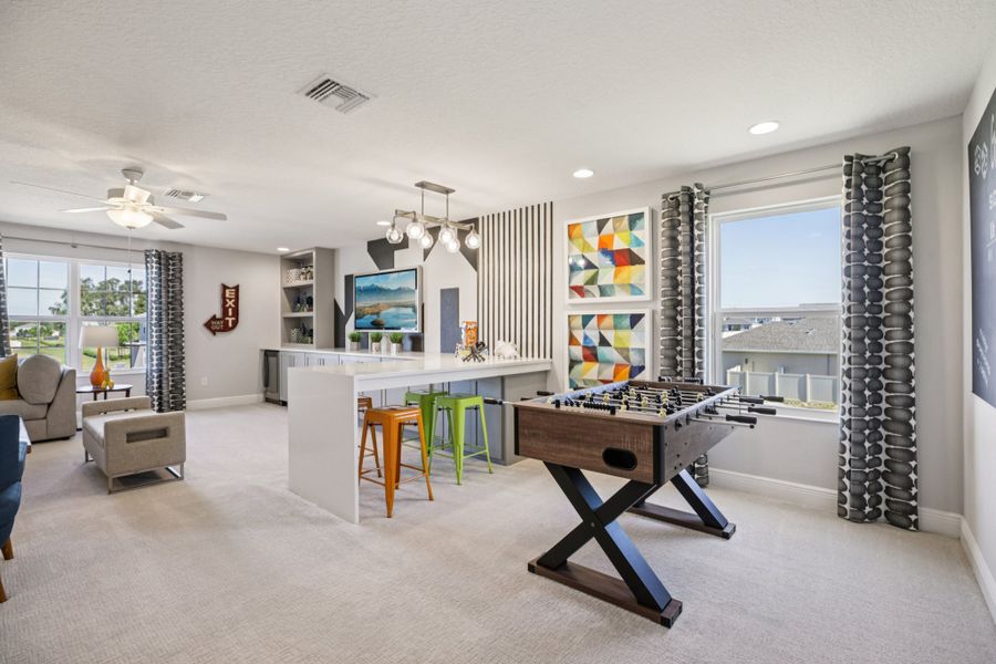 Representative furnished interior of a home built from the Palmer Executive by Risewell Homes in Bargrove Estates, Mount Dora (Image 33).