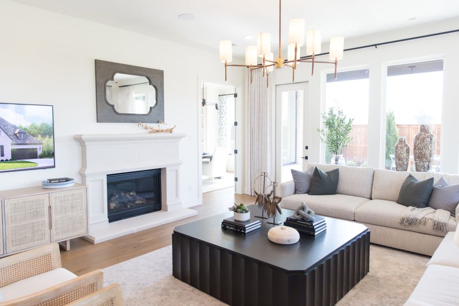 Representative furnished interior of a home built from the 5531 by Tradition Homes in Windsong Ranch, Prosper (Image 35).