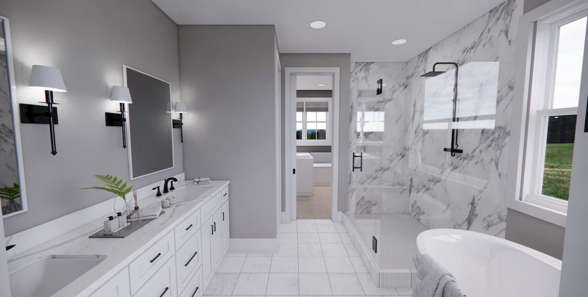 Furnished interior view inside a new home in , Dripping Springs (Image 15).