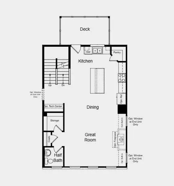 2D floor plan layout of this home in Chandler Run, Tucker, GA (Image 5).