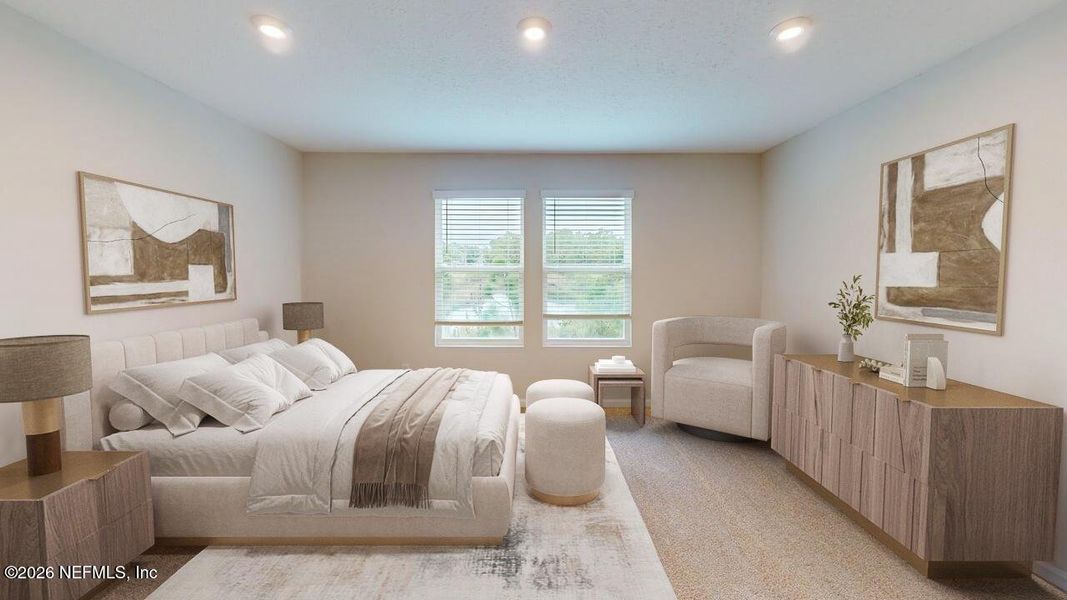 Furnished interior view inside a new home in Egret Creek, Jacksonville (Image 11). Furnished interior view inside a new home in Egret Creek, Jacksonville (Image 11).