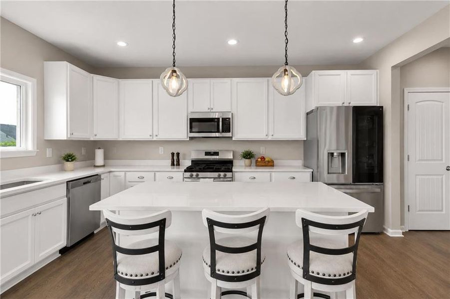 Furnished interior view inside a new home in Twin Lakes, Hoschton (Image 6).