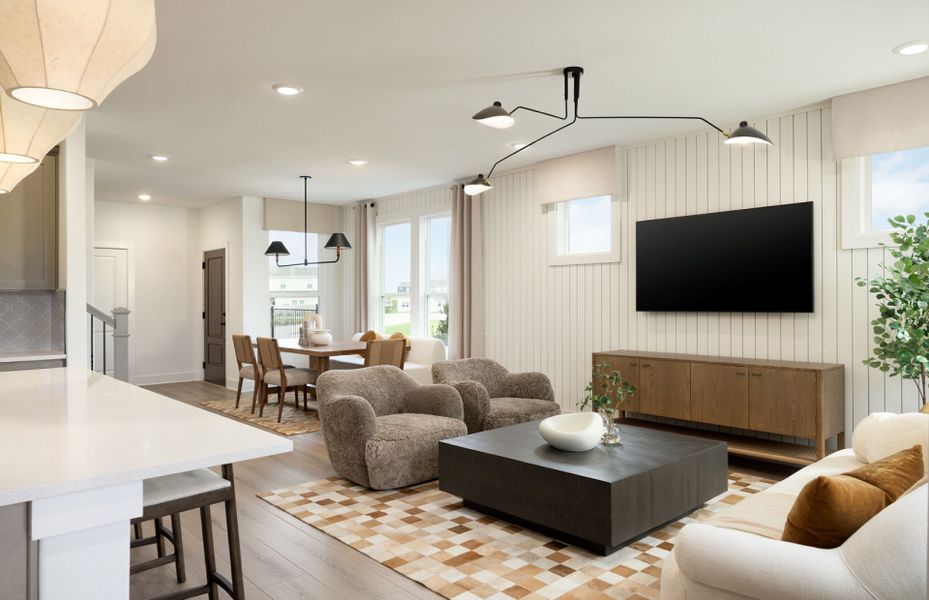 Furnished interior view inside a new home in Northpoint at Old Settlers, Round Rock (Image 11).