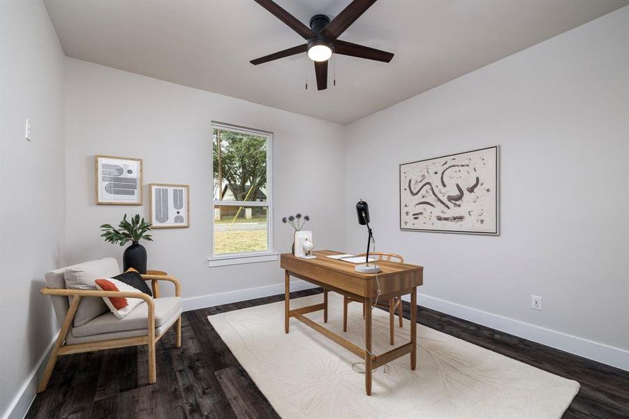 Furnished interior view inside a new home in , River Oaks (Image 10).