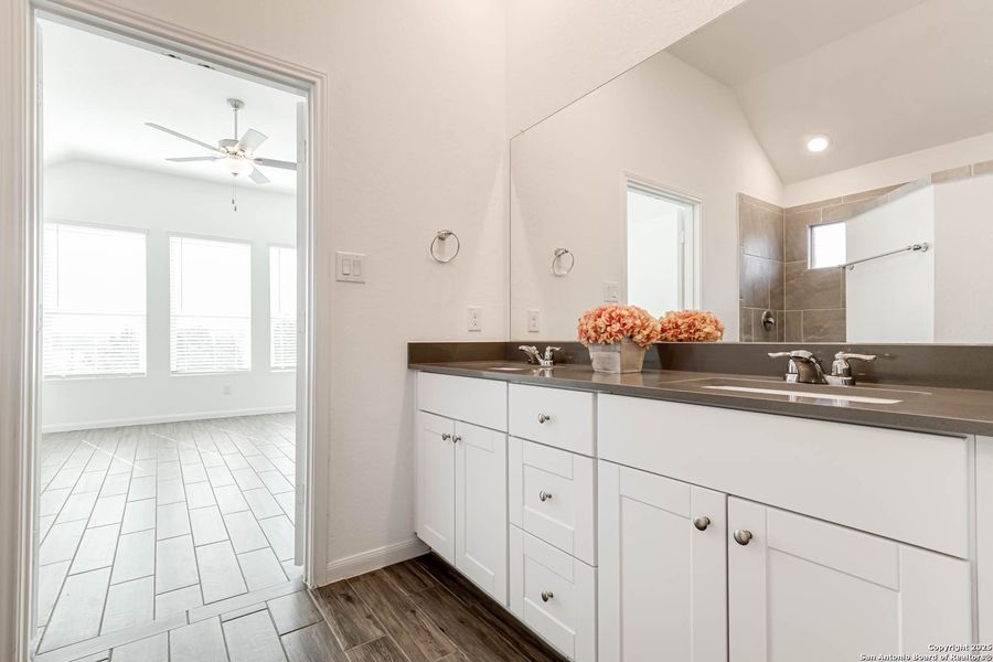 Furnished interior view inside a new home in Johnson Ranch: Brookstone II Collection, Bulverde (Image 11).