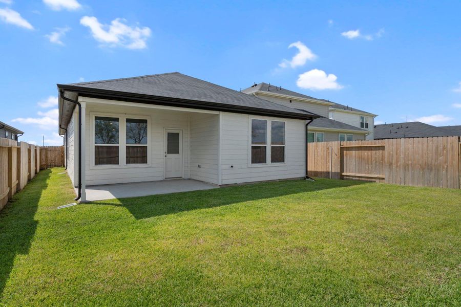 Front exterior of a new home in Stokesbury, Waller, TX, highlighting curb appeal (Image 12).