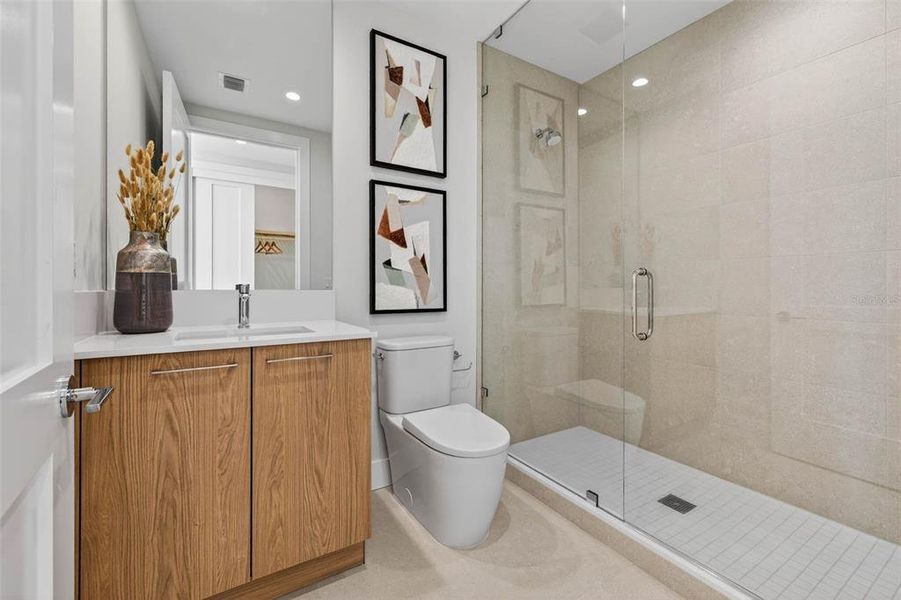 Furnished interior view inside a new home in , St. Petersburg (Image 44).