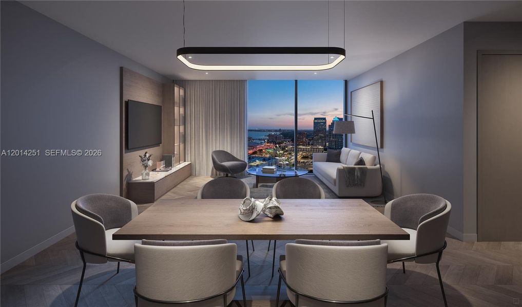 Furnished interior view inside a new home in , Tampa (Image 4).
