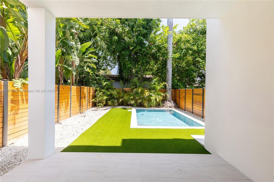 Furnished interior view inside a new home in , Miami (Image 10).