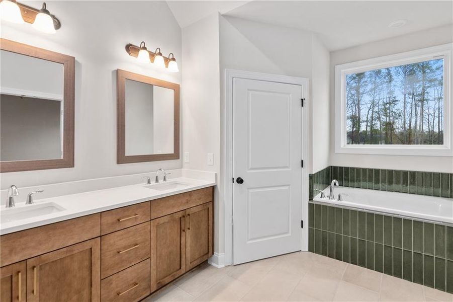 Furnished interior view inside a new home in Waterside Townhomes, Peachtree Corners (Image 13).