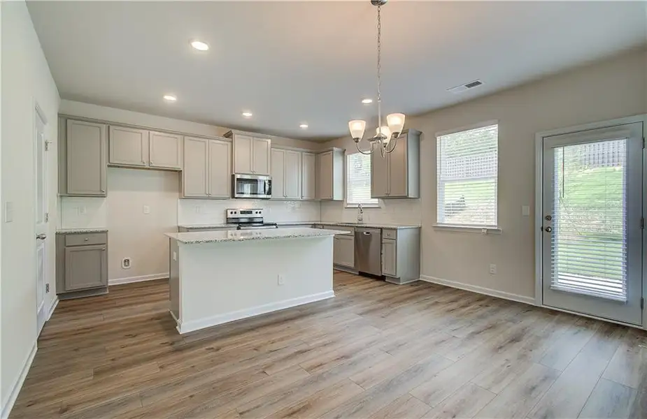 Furnished interior view inside a new home in Alcovy Village, Lawrenceville (Image 4).