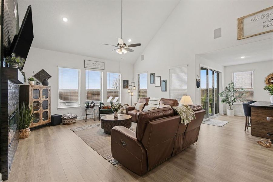 Furnished interior view inside a new home in Silo Mills, Joshua (Image 5). Furnished interior view inside a new home in Silo Mills, Joshua (Image 5).