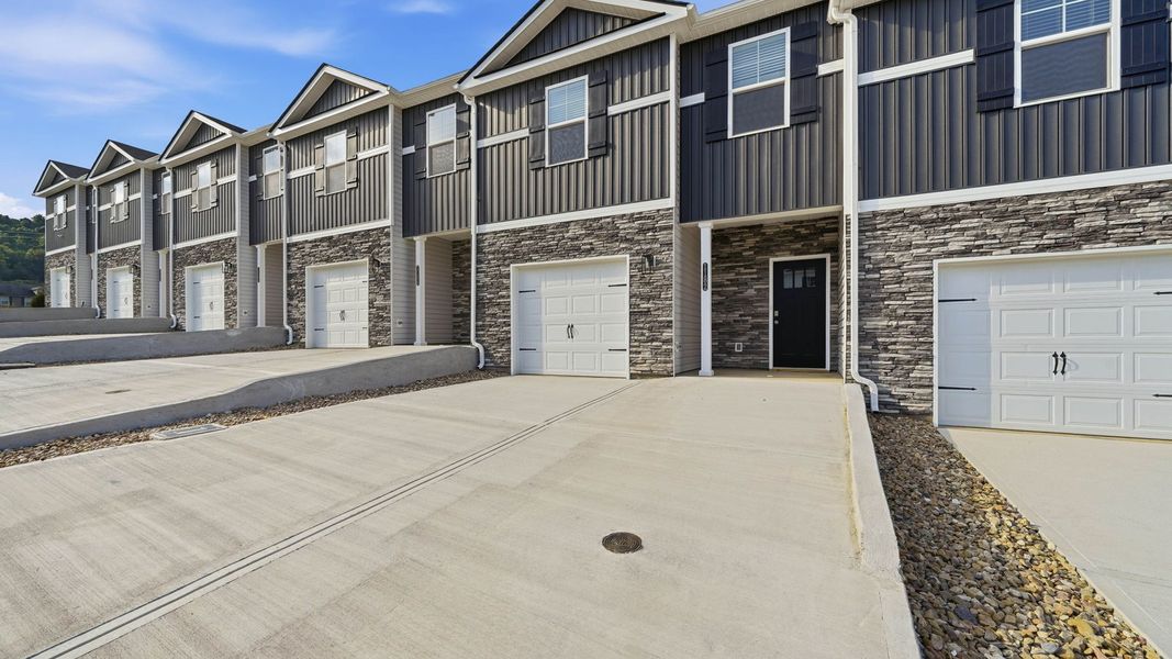 Front exterior of a new home in The Arbor Townhomes, Kingsport, TN, highlighting curb appeal (Image 2).