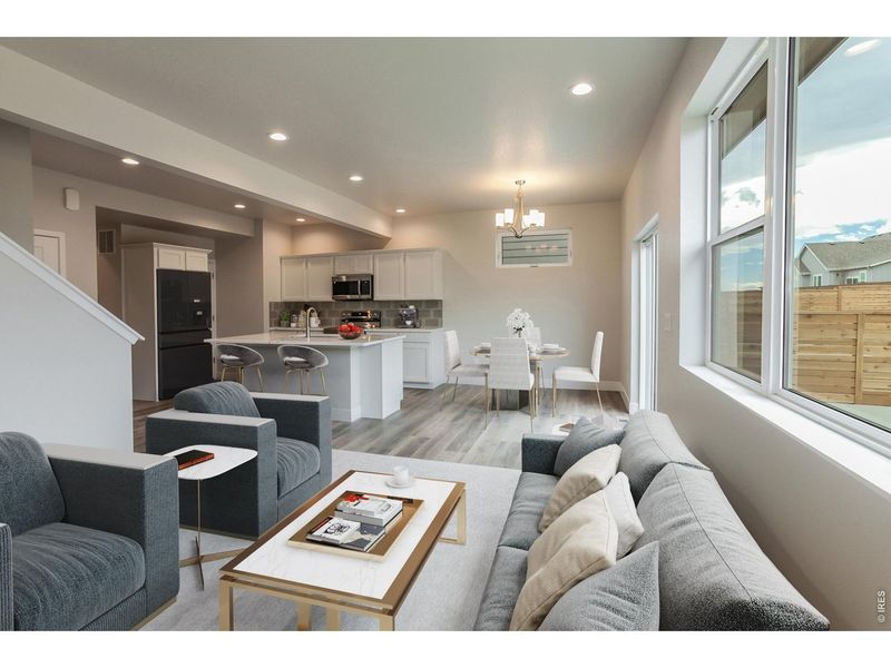 Furnished interior view inside a new home in Wilson Commons, Loveland (Image 9).