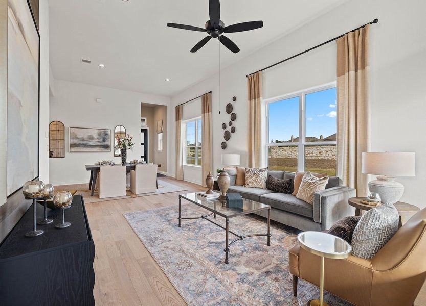 Furnished interior view inside a new home in Santa Rita Ranch – Townhomes, Liberty Hill (Image 5).