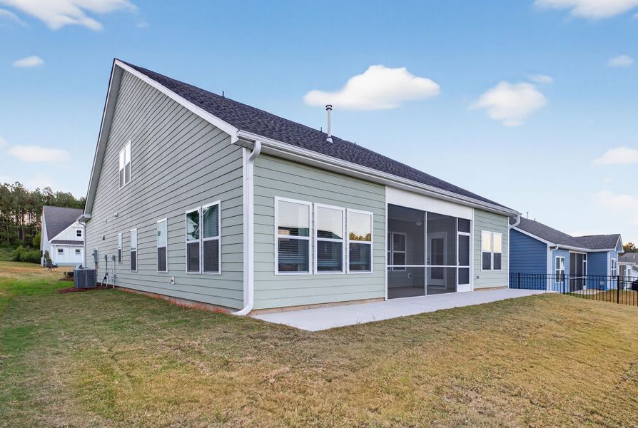 Exterior details and patio area of a home in Edgewater - The Links, Lancaster (Image 2).