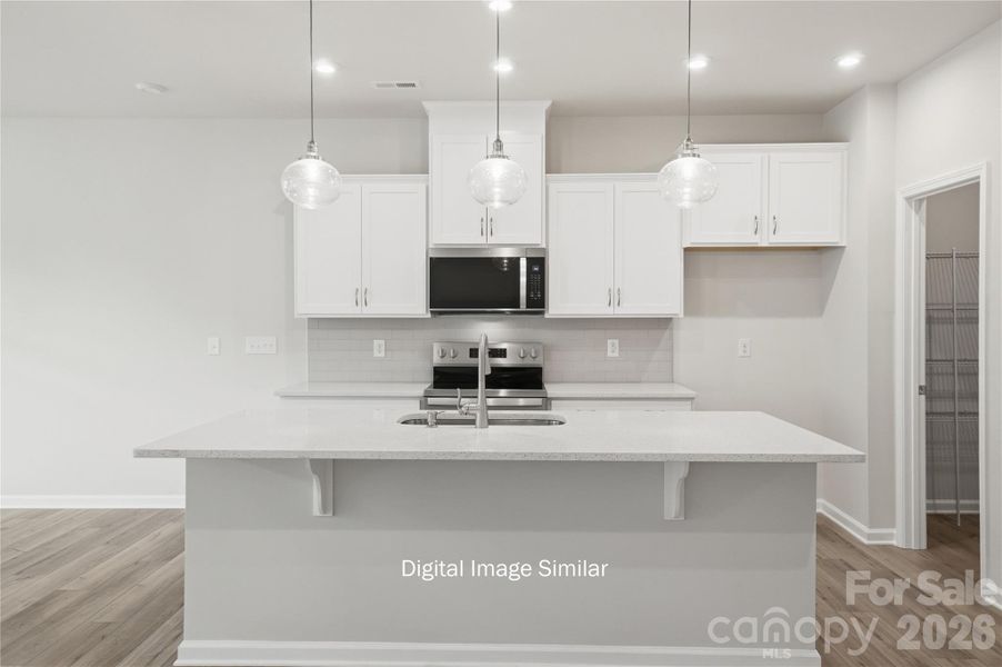 Furnished interior view inside a new home in Bailey Run, Charlotte (Image 7).