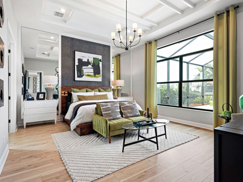 Furnished interior view inside a new home in , Port St. Lucie (Image 29).