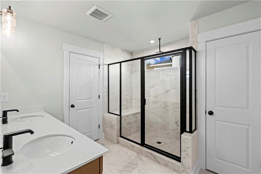 Furnished interior view inside a new home in Hunters Creek, Flowery Branch (Image 10).