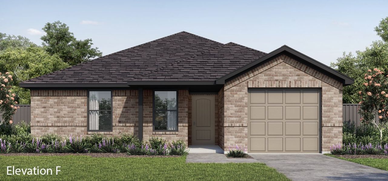 Representative exterior photo of a completed home built from the Apricot by Altura Homes in Stonecreek, Sulphur Springs, TX (Image 4). Representative exterior photo of a completed home built from the Apricot by Altura Homes in Stonecreek, Sulphur Springs, TX (Image 4).
