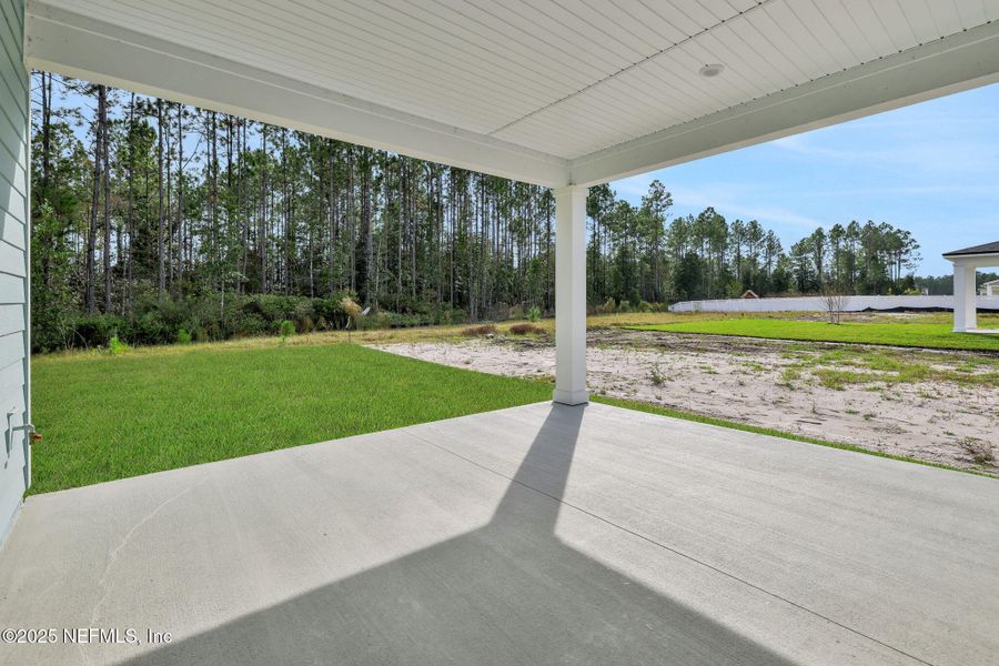 Exterior details and patio area of a home in Brook Forest, St. Augustine (Image 22).